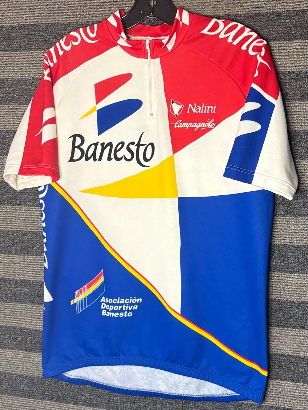 Vintage 1994 Nalini Banesto Cycling Team Jersey Men’s Size 5/XL EUC